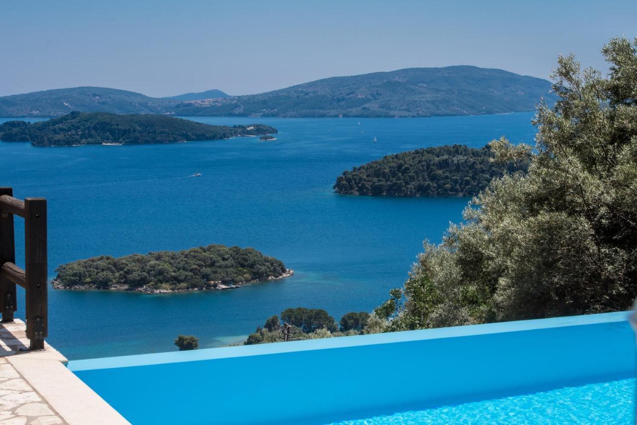 Villa Pasithea - Breathtaking Seaviews, Infinity Pool, Privacy, Close To The Beach Nydri  Dış mekan fotoğraf