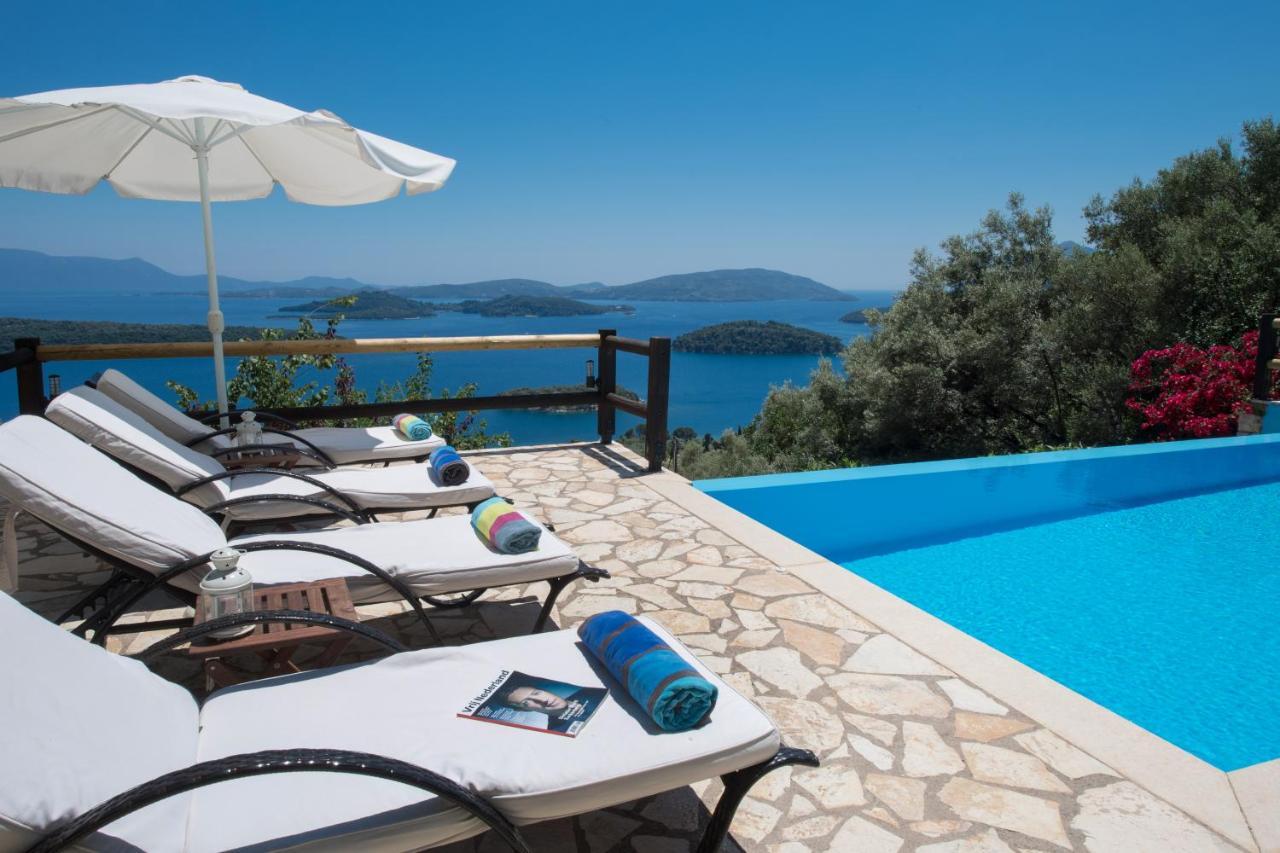 Villa Pasithea - Breathtaking Seaviews, Infinity Pool, Privacy, Close To The Beach Nydri  Dış mekan fotoğraf